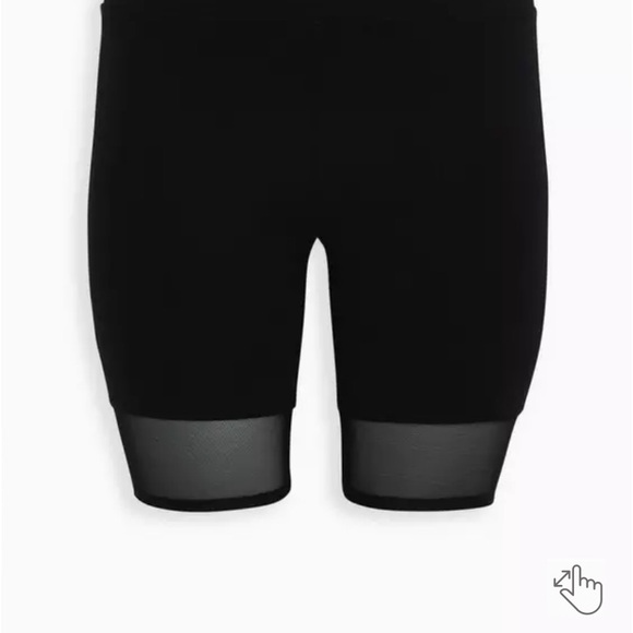 Black Mesh Hem Bike Short - Picture 6 of 6